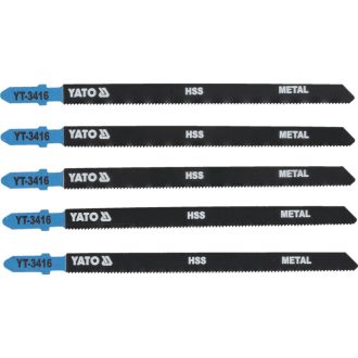   YATO Stichsägeblatt für Metall T-Aufnahme 21TPI 130/1,0 mm HSS (5 Stück)