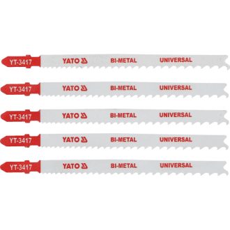   YATO Stichsägeblatt 10TPI 130 mm universale T-Schaft Bimetall (5 Stück)