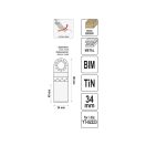 YATO Sägeblatt für Multifunktionsmaschine 34 mm Bimetall-Titan-Nitrid