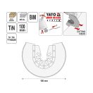 YATO Sägeblatt für Multifunktionsmaschine 100 mm Bimetall-Titan-Nitrid