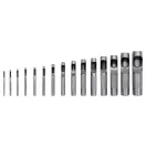 YATO Lederstanzer-Set 15-teilig 2-22 mm