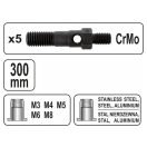 YATO Hebel-Steckschlüssel M3, M4, M5, M6, M8 300 mm