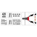 YATO Nietmutternschlüssel 420 mm M3, M4, M5, M6, M8, M10, M12