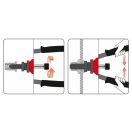 YATO Nietmutternschlüssel 360 mm M3, M4, M5, M6, M8, M10, M12