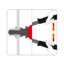 YATO Nietzangen-Set mit Hebel 330 mm (M5-M6-M8-M10-M12)