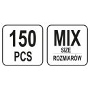 YATO Stahl-Nietmuttern-Set 150-teilig