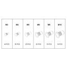 YATO Stahl-Nietmuttern-Set 150-teilig