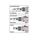 YATO Lötkolben-Set 7-teilig, Butangasbetrieb (ohne Gas) Piezo