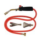 YATO Gasbrenner 4 kW mit 3 Ersatzköpfen, 1,5 m Schlauch (Brenner)