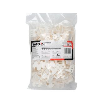   YATO Fliesenausgleichssystem 1 mm Keil + Distanzhalter (200 Stück)