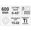 YATO Fliesenschneider 600 mm 1 Schiene