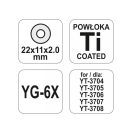 YATO Ersatzschneidrad 22 x 11 x 2 mm für Fliesenschneider YT-3705, YT-3706, YT-3707, YT-3708