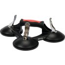 YATO Glasplattenhalter dreifach aus Aluminium