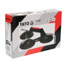 YATO Glasplattenhalter dreifach aus Aluminium