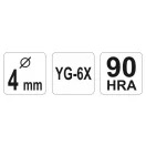 YATO Glas- und Fliesenbohrer 4 mm