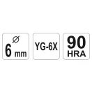 YATO Glas- und Fliesenbohrer 6 mm