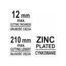 YATO Laminatbodenschneider 210 x 12 mm