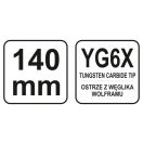 YATO Reißzwecke 140 mm Glaskeramik-Metall