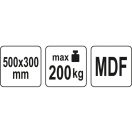 YATO Trolley 500 x 300 mm 200 kg