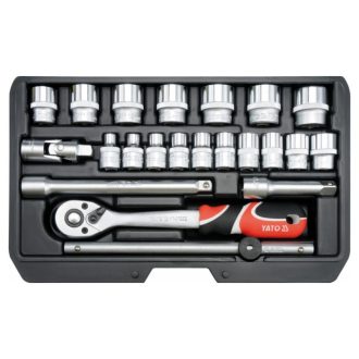 YATO Steckschlüsselsatz 22-teilig 3/8" 6-22 mm CrV