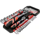 YATO Steckschlüsselsatz 51-teilig 1/2", 1/4" CrV