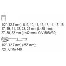 YATO Steckschlüsselsatz 19-teilig 1/2" 8-32 mm CrV