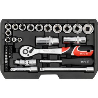 YATO Ratschen-Werkzeugsatz 34-teilig 1/4" und 3/8"