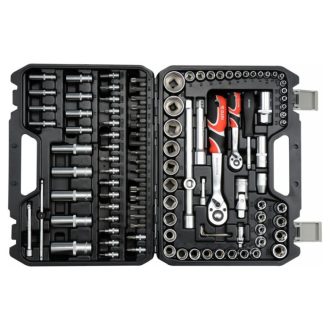 YATO Steckschlüsselsatz 108-teilig 1/4", 1/2" CrV