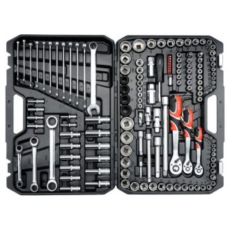   YATO Steckschlüsselsatz 150-teilig 1/4", 3/8", 1/2" CrV