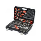 YATO Werkzeugsatz 129 Teile 1/4", 3/8", 1/2" CrV CrMo