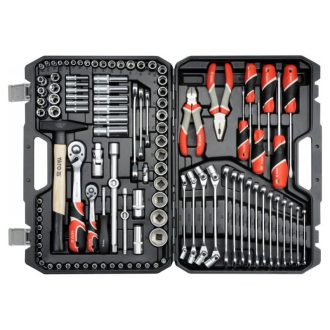 YATO Werkzeugset 109-teilig 1/4", 1/2" CrV CrMo