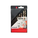 YATO Spiralbohrer-Set 10-teilig 1-10 mm HSS Co