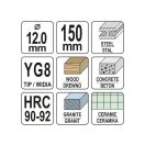 YATO Universalbohrer 12 x 150/90 mm