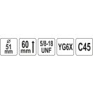 YATO Lochsäge 51 mm 5/8" TCT