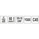 YATO Lochsäge 152 mm 5/8" TCT