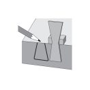 YATO Tischler-Schwalbenschwanz-Schablone aus Aluminium