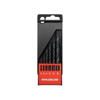 YATO Spiralenbohrer-Set 6-teilig 2-8 mm HSS