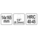 YATO Holzbohrer 14 x 165 mm mit Bit-Aufnahme