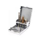 YATO Stufenbohrer-Multiset mit 4-teiligem Bithalter