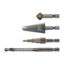 YATO Stufenbohrer-Multiset mit 4-teiligem Bithalter