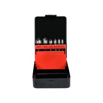   YATO Senker-Set für Metall 6-teilig (6,3-8,3-10,4-12,4-16,5-20,5 mm) HSS mit Bithalter