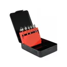 YATO Senker-Set für Metall 6-teilig (6,3-8,3-10,4-12,4-16,5-20,5 mm) HSS mit Bithalter