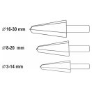 YATO Stufenbohrer-Set 3-teilig inox