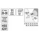 YATO Stufenbohrer 20-30 mm 11 Stufen HSS Titannitrid
