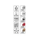 YATO Universalbohrer 6,0 x 85/30 mm mit Bit-Aufnahme