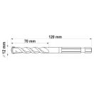 YATO Universalbohrer 12,0 x 120/70 mm für Bits