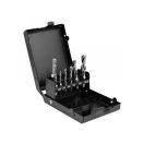 YATO Kombiniertes Bohrer-Gewindebohrer-Set 7-teilig Bit-Aufnahme (M3-M4-M5-M6-M8-M10)