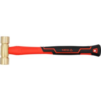 YATO Messinghammer 500 g mit Glasfasergriff