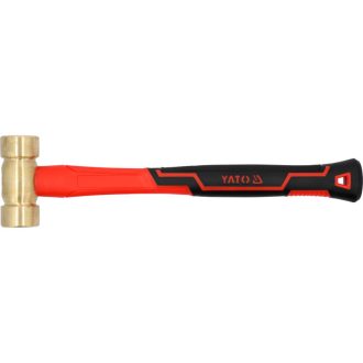 YATO Messinghammer 800 g mit Fiberglasstiel