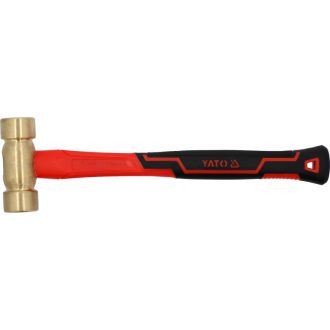 YATO Messinghammer 1000 g mit Glasfasergriff